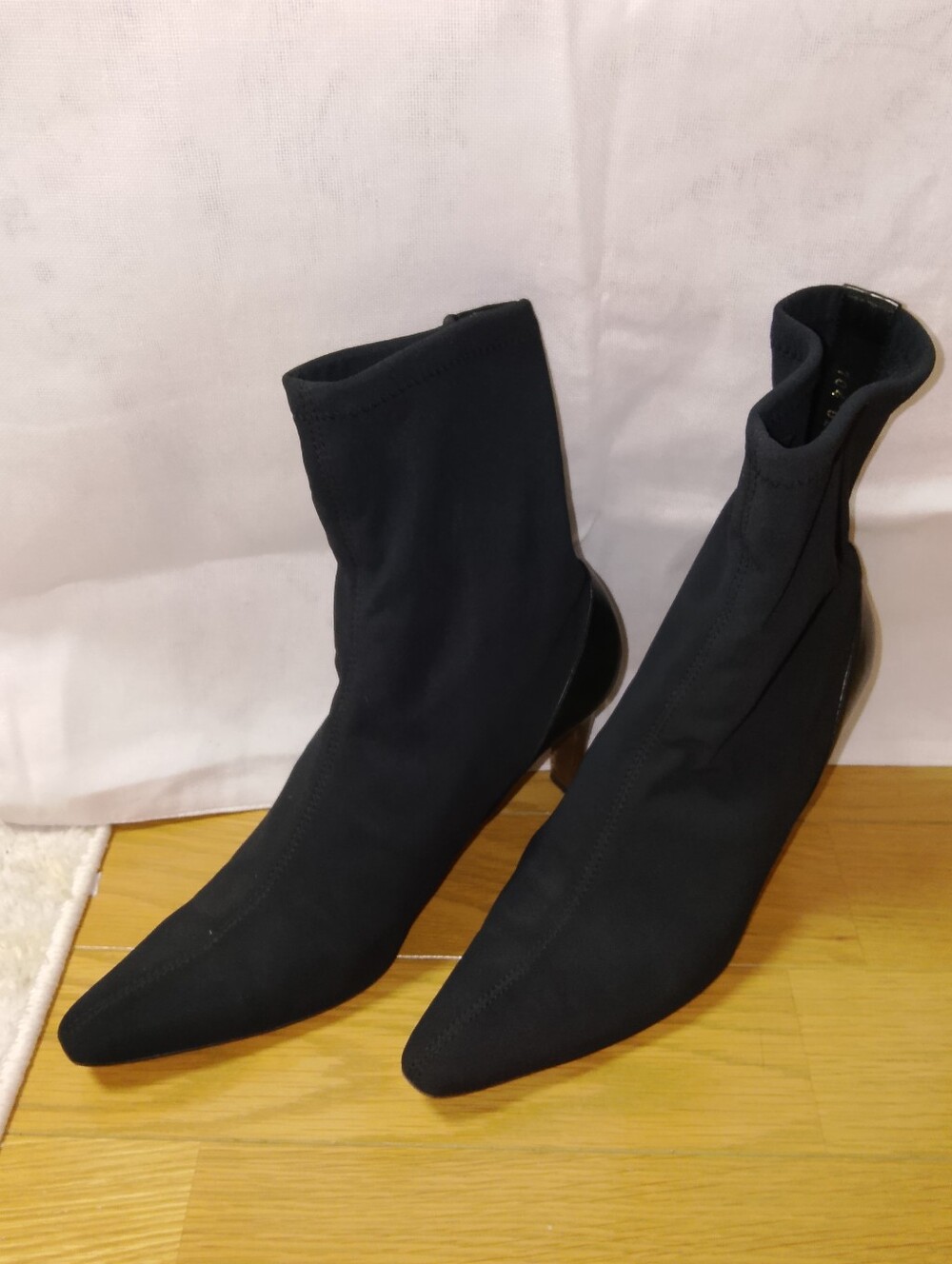 Gucci Black Stretch Sock Ankle Boots - Pointed Toe